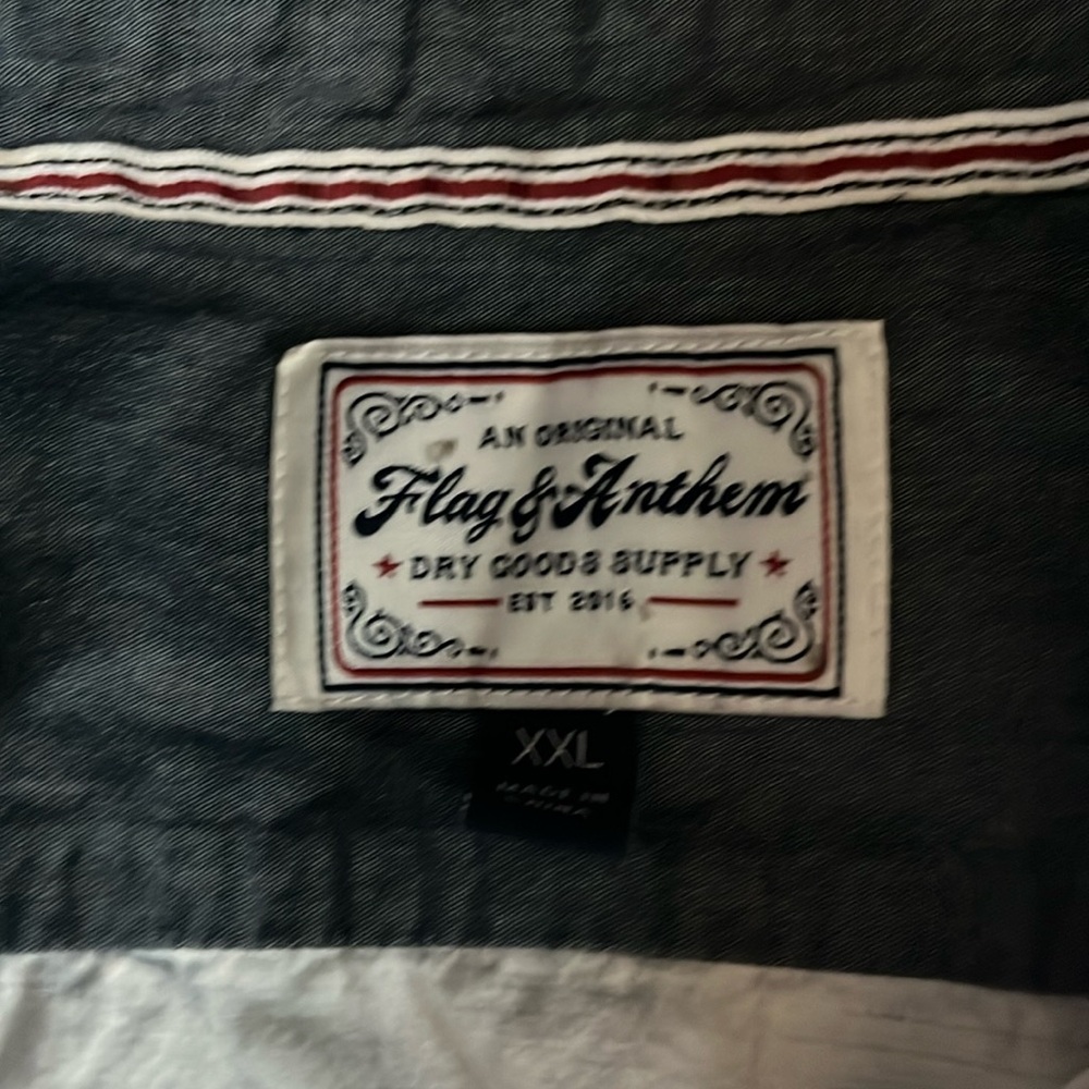 Flag and Anthem XXL men’s shirt. Never worn only wash once .